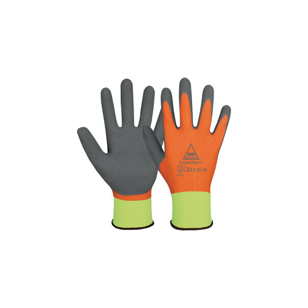 4018949995208 - Montagehandschuhe SuperFlex + Latex Latexschaum orange gelb grau Größe 10 XL 4018949995208 10 Stück 4018949995208 - Montagehandschuhe SuperFlex + Latex Latexschaum orange gelb grau Größe 10 XL 4018949995208 10 Stück