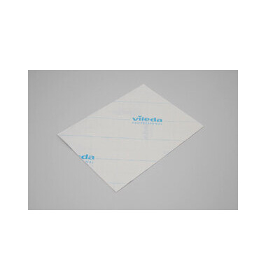 Reinigungstuch, MicroOne, Mikrofaser, 34 x 27 cm, weiß/blau