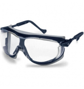 Schutzbrille skyguard NT, mit Bügeln, blaugrau, Tönung: klar