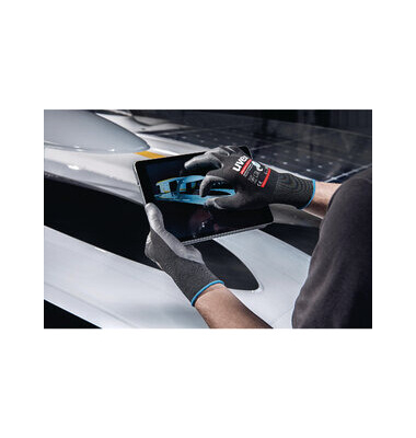 Schnittschutzhandschuhe phynomic airLite A ESD , Aqua-Polymer, grau/schwarz, Größe 10 / XL