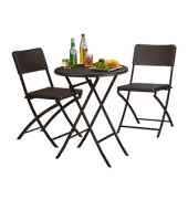 relaxdays Sitzgruppe braun