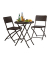 relaxdays Sitzgruppe braun