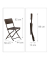 relaxdays Sitzgruppe braun