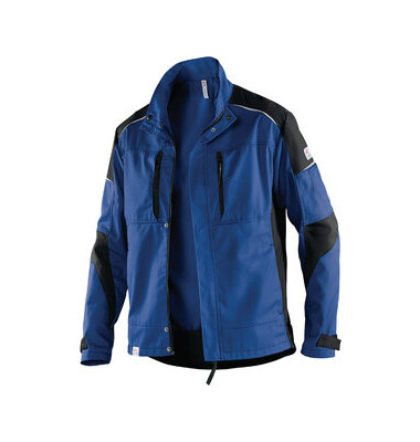 Jacke, kornblumenblau/schwarz, Gr&ouml;&szlig;e M