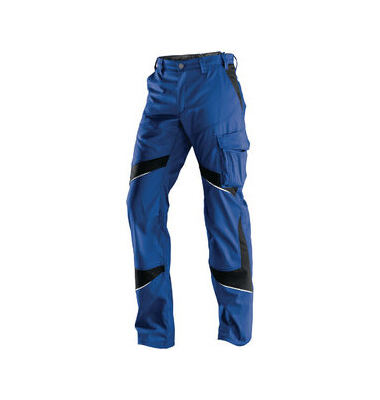 Arbeitshose, kornblumenblau/schwarz