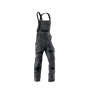 Arbeitshose Latzhose, anthrazit/schwarz, Gr&ouml;&szlig;e 48