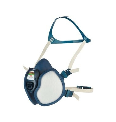 Atemschutzmaske 4279+, Gase/Dämpfe/Partikel, mit Ausatemventil, blau