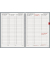 Buchkalender 1076365905, Modell 763, schwarz, 1 Woche / 2 Seiten, 21x29cm (A4), 2025