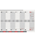 Schreibtischquerkalender 1077701955, 1 Woche / 2 Seiten, 32,6x10,2cm, 2025