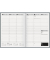 Buchkalender 1078166905, Modell 781, schwarz, 1 Woche / 2 Seiten, 14,8x20,5cm (A5), 2026