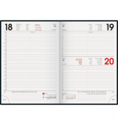 Buchkalender 1079561535, Modell 795, grün, 1 Tag / 1 Seite, 14,5x20,6cm (A5), 2025