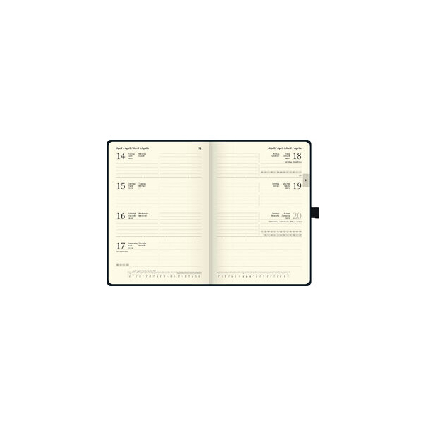 4061947082432 - Buchkalender 1079166905 Kompagnon 791 schwarz 1 Woche 2 Seiten 148x21cm (A5) 2025 4061947082432 Brunnen 4061947082432 - Buchkalender 1079166905 Kompagnon 791 schwarz 1 Woche 2 Seiten 148x21cm (A5) 2025 4061947082432 Brunnen
