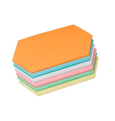 Moderationskarte, Rhombus, 9,5 x 20,5 cm, 130 g/m², 6farbig sortiert