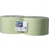 Wischtuch Industrie, Papier, 2 x 1.500 Tücher, 23,5 cm x 510 m, grün