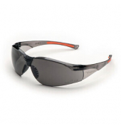 Schutzbrille 513 SOLAR SMOKE 2, mit Bügeln, rauchorange, Tönung: grau