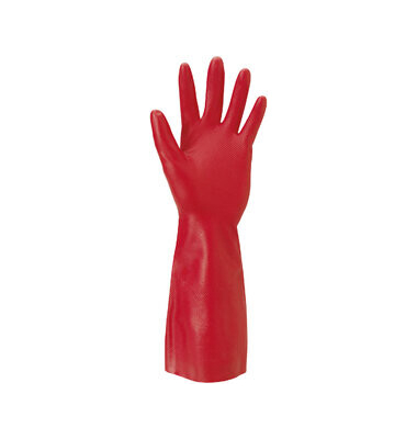 Chemikalienschutzhandschuhe AlphaTec Solvex, Nitril, rot, Größe 11 / XXL