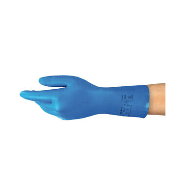 Chemikalienschutzhandschuhe AlphaTec, Nitril, blau, Größe 9 / L