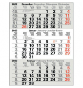 Kalendereinlage M3TKM-ERSATZ, 3 Monate / 1 Seite, 110x220mm, 2025