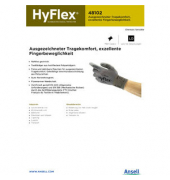 Arbeitshandschuhe HyFlex, Polyurethan, grau, Größe 10 / XL