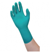 Einweghandschuhe Microflex, Nitril, Neopren, gr&uuml;n, Gr&ouml;&szlig;e 10,5-11,