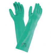 Chemikalienschutzhandschuhe  AlphaTec Solvex, Nitril, grün, Größe 9 / L