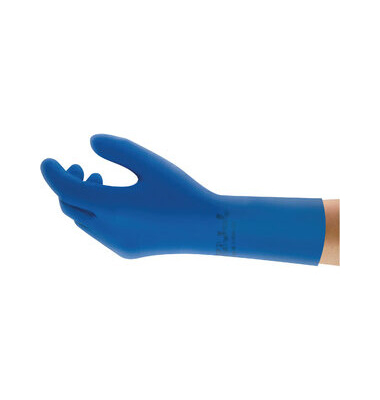 Chemikalienschutzhandschuhe AlphaTec, Nitril, blau, Größe 7 / S