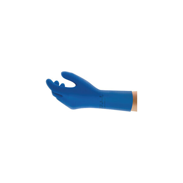 50 Stück Ansell Chemikalienschutzhandschuhe AlphaTec, Nitril, blau, Größe 7 / S 0076490445485 Ansell