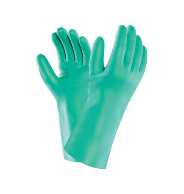 Chemikalienschutzhandschuhe, Nitril, grün