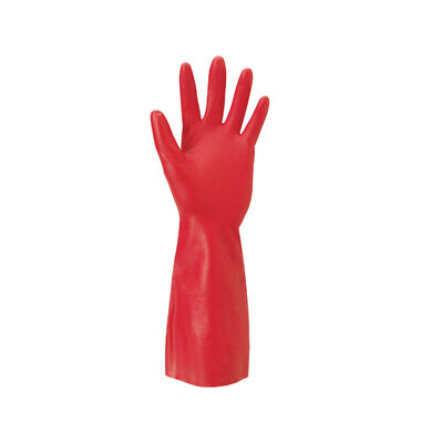 Chemikalienschutzhandschuhe AlphaTec Solvex, Nitril, rot, Größe 10 / XL