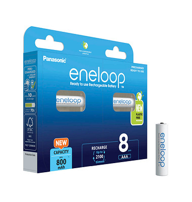 Akkus eneloop, AAA / Micro / HR03, 1,2 Volt