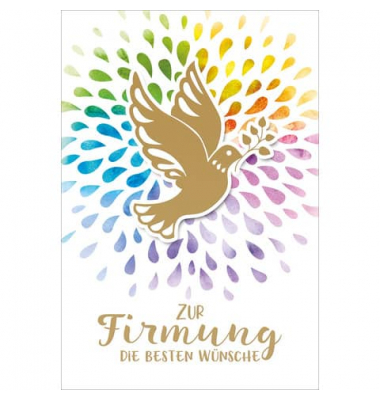Firmungskarte 15-1171 weiß