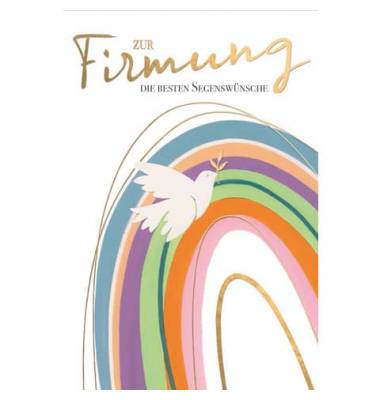 Firmungskarte 34052 weiß
