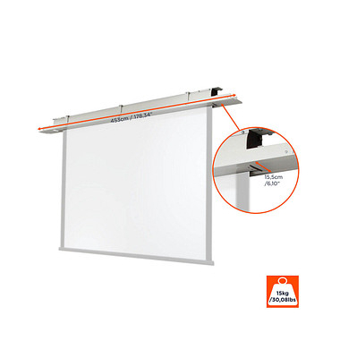 celexon Leinwand-Deckenhalterung Expert XL 400,0 cm weiß