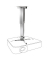 celexon Beamer-Deckenhalterung Multicel 63100S silber