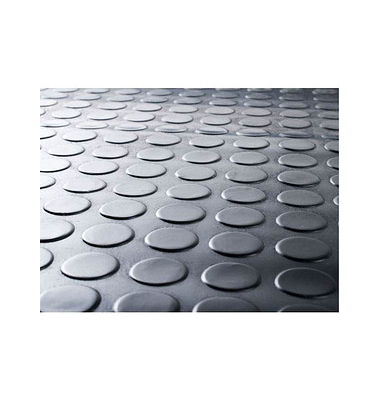 WESEMEYER Gummimatte mit Flachnoppen schwarz 120,0 x 200,0 cm