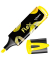 Textmarker FLUO PEPS FLEX, 740300, Etui, 4-farbig sortiert, 1-5mm Keilspitze