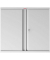 Stahlschrank SCL SCL0891GGK, abschlie&szlig;bar, 2 OH, grau, 91,5x83x37cm (BxHxT)