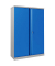 Stahlschrank SCL SCL1491GBK, abschlie&szlig;bar, 4 OH, grau/blau, 91,5x140x37cm (BxHxT)