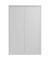 Stahlschrank SCL SCL1491GBK, abschlie&szlig;bar, 4 OH, grau/blau, 91,5x140x37cm (BxHxT)