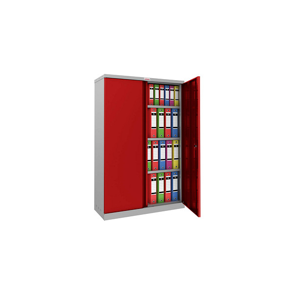 Phoenix Safe Stahlschrank SCL1491GRK grau, rot 91,5 x 37,0 x 140,0 cm -  Bürobedarf Thüringen