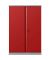 phoenix Stahlschrank SCL1491GRK grau, rot 91,5 x 37,0 x 140,0 cm