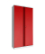 Stahlschrank SCL SCL1891GRK, abschlie&szlig;bar, 5 OH, grau/rot, 91,5x183x37cm (BxHxT)