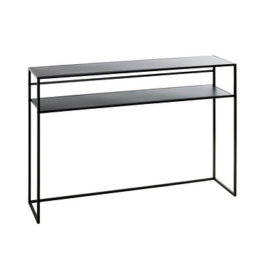 Konsolentisch 25506, 81cm (H), 112x28cm (BxT), rechteckig, schwarz / schwarz