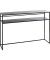 Konsolentisch 25506, 81cm (H), 112x28cm (BxT), rechteckig, schwarz / schwarz