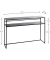 Konsolentisch 25506, 81cm (H), 112x28cm (BxT), rechteckig, schwarz / schwarz