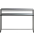 Konsolentisch 25506, 81cm (H), 112x28cm (BxT), rechteckig, schwarz / schwarz