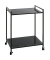 Beistelltisch 24597, 69cm (H), 50x36cm (BxT), rechteckig, schwarz / schwarz