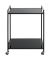 Beistelltisch 24597, 69cm (H), 50x36cm (BxT), rechteckig, schwarz / schwarz