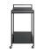 Beistelltisch 24597, 69cm (H), 50x36cm (BxT), rechteckig, schwarz / schwarz