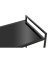 Beistelltisch 24597, 69cm (H), 50x36cm (BxT), rechteckig, schwarz / schwarz